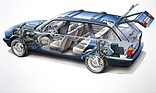 Bild (6/12): BMW 525i Touring (1991) - Schnittbild (© Mark Siegenthaler, 2021)