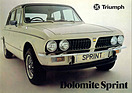 Bild (8/11): Triumph Dolomite Sprint (1973) – Titelblatt eines Prospekts (© Zwischengas Archiv, 1973)
