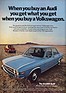 Bild (6/7): Audi 100 LS US Werbung (1972) - Ich werde 50 - Audi 100 C1 (© Zwischengas Archiv, 1972)