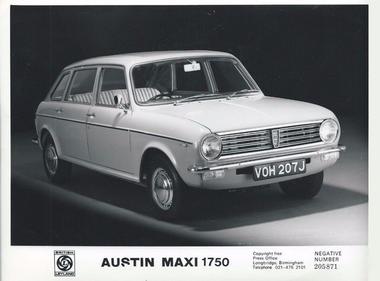 Bild (1/12): Austin Maxi (1969) Pressephoto - Ich werde 50 - Austin Maxi (© SwissClassics 2019, 1969)
