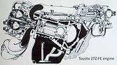 Bild (3/13): Toyota Previa (1990) - Motor Querschnitt (© Zwischengas Archiv)